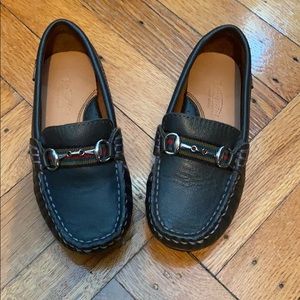 Venettini boys leather loafer w/ buckle accent